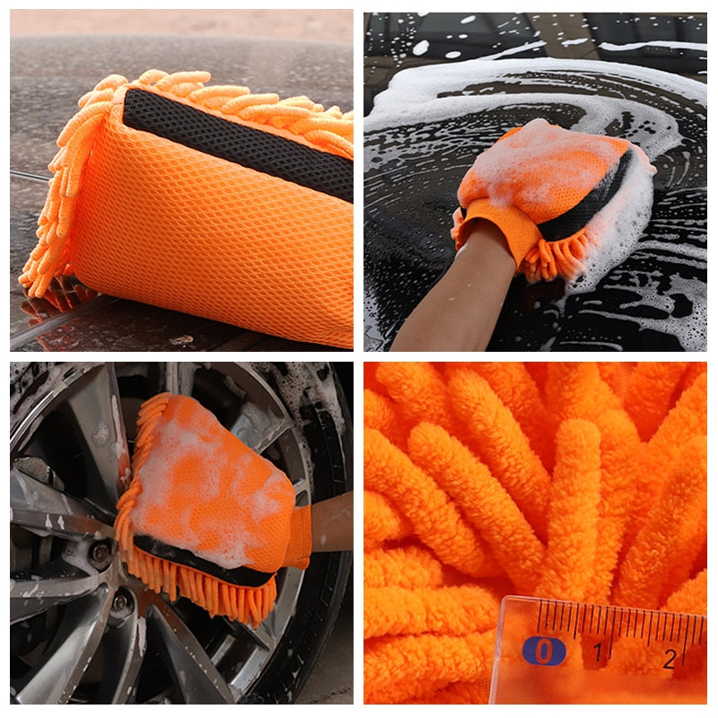Professional Double-Faced Car Wash Microfibre Mitt