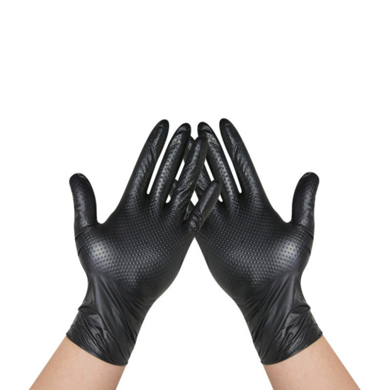 Black Nitrile Diamond Gloves
